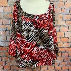 Dressbarn Plus Size Print Relaxed‎ Blouse